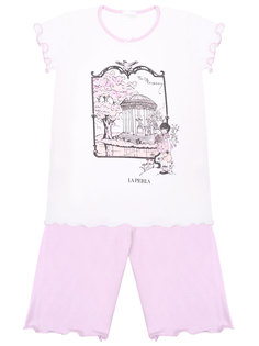 Пижама из модала с принтом La Perla