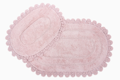 Набор ковриков для ванной комнаты и туалета с гипюром Berceste Hoff