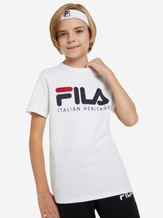 Футболка для мальчиков FILA, Белый, размер 128