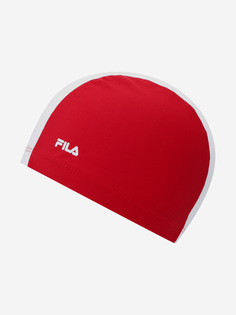 Шапочка для плавания FILA, Красный, размер Без размера