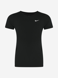 Футболка для девочек Nike, Черный, размер 146-156