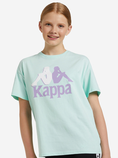 Футболка для девочек Kappa, Голубой, размер 170