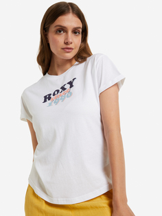 Футболка женская Roxy Sparkle Evening Retro, Белый, размер 42