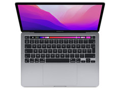Ноутбук APPLE MacBook Pro 13 (2022) (Английская раскладка клавиатуры) Space Grey (Apple M2/8192Mb/256Gb SSD/Wi-Fi/Bluetooth/Cam/13.3/2560x1600/Mac OS)