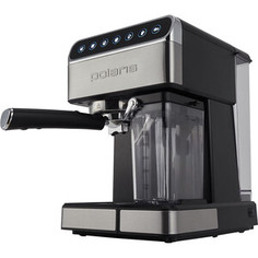 Кофеварка эспрессо Polaris PCM 1535E 1400Вт черный/серебристый