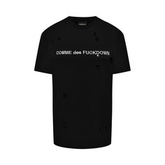 Хлопковая футболка Comme des Fuckdown