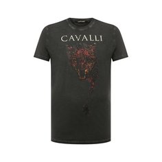 Хлопковая футболка Roberto Cavalli