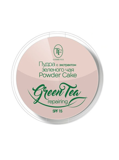 Пудра TF cosmetics Green Tea Repairing с экстр.зеленого чая SPF15, тон 01 Фарфоровый, 12 г