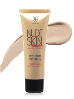 Тональный крем для лица TF cosmetics Nude skin illusion, тон 102 Ванильно-бежевый