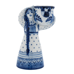 Подсвечник «Лето». Гжель Russia The Great