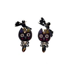 Серьги из бижутерного сплава с кристаллами Moon Paris MK-1811-086