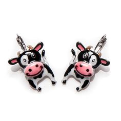 Серьги из бижутерного сплава с эмалью Moon Paris C&C-BO12965