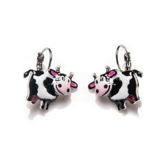 Серьги из бижутерного сплава с эмалью Moon Paris C&C-BO12837