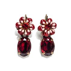 Серьги из бижутерного сплава с кристаллами Moon Paris Mo-1810-170