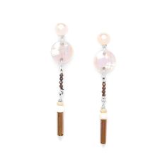 Серьги из бижутерного сплава с тигровым глазом Nature Bijoux NB21.1-12-75383