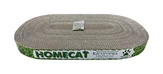 Когтеточка Homecat, овальная мятная из гофрокартона, 46x26x3 см