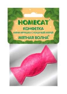 Игрушка для кошек Homecat конфетка мини с кошачьей мятой 5 см