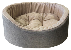 Лежак для животных Homepet Жаккард Melange №1, розово-коричневый, 43х38х15 см