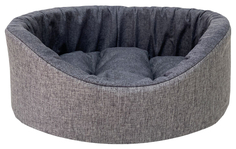 Лежак для животных Homepet Жаккард Melange №2, светло-серый, 49х43х17 см