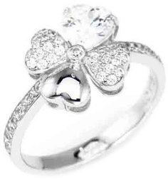 Кольцо из серебра с фианитом р. 16,5 AMEN RQUBB Amen.