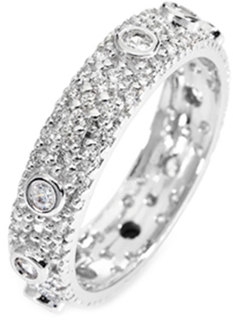 Кольцо из серебра с фианитом р. 17,5 AMEN AROZBB Amen.