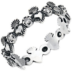 Кольцо из серебра с фианитом р. 16,5 AMEN AMSC Amen.