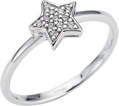 Кольцо из серебра с фианитом р. 16 AMEN RS Amen.