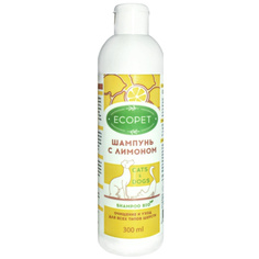Шампунь для кошек и собак Ecopet с лимоном, 300 мл
