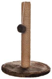 Когтеточка-столбик Lelap Gufi, коричневая, 35х35х50 см