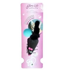 Игрушка для кошек Glory Life Мышь М с норковым хвостом, 6 см