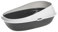 Лоток для кошек Pet-it с бортиком, серый/светло-серый, 59x39x23 см