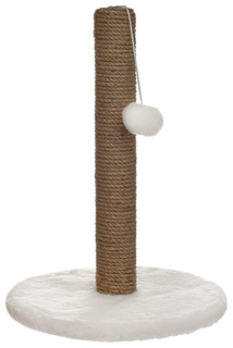 Когтеточка-столбик Lelap Gufi, белая, 35х35х50 см