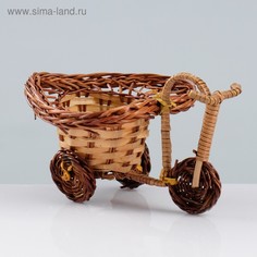 Сувенир Велосипед, 10×15×7 см, ива No Brand
