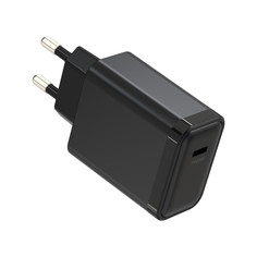 Сетевое зарядное устройство USB-C PD 20W Black No Brand