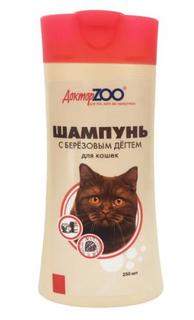 Шампунь для кошек Доктор ZOO с березовым дегтем, 250 мл