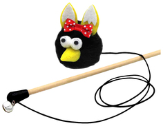 Игрушка для кошек GoSi Махалка Ушастик Викентия из натуральной норки