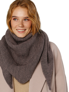 Платок женский Siberika Монро пепельный, 65*160 см