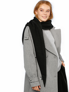 Платок женский Siberika Гарда черный, 175х60 см