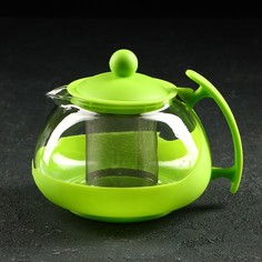 Чайник заварочный «Яркость», 750 мл, с металлическим ситом, матовый, цвет МИКС No Brand