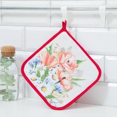 Прихватка "В краю родном" 19х19 саржа,100% х/л,ватин 250г/м2 Этель