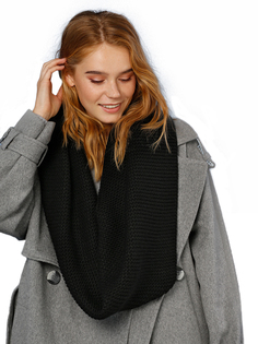 Снуд женский Siberika Джун черный, 62х36 см