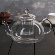Чайник заварочный «Валенсия», 1 л, со стеклянным ситом No Brand
