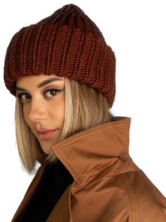 Шапка бини женская Siberika Викки коньяк, р. 54-56