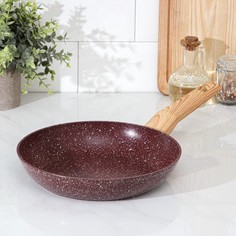 Сковорода кованая Natural. Brown, d=24 см, ручка soft-touch, индукция, антипригарное покры Magistro