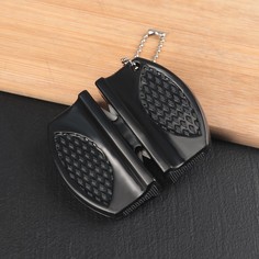 Заточка для ножей, 7,5×6×2,5 см, с 2 отделениями для стальных и керамических ножей, МИКС No Brand