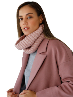 Снуд женский Siberika Кай бледно-розовый, 22х28 см