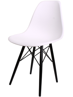 Комплект обеденных стульев Металлоштамп Каскад-3 4 шт белый-черный