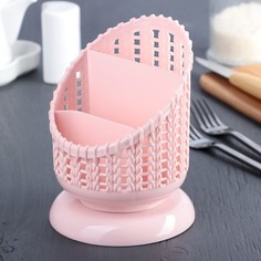 Сушилка для столовых приборов, 3 отделения, 12×12×16 см, цвет МИКС No Brand