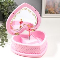 Шкатулка музыкальная розовая с Принцессой 19х16х6 см Look&Buy