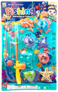 Игровой набор для ванной Li Jia De Toys рыбалка Fishing, 10 предметов 110633